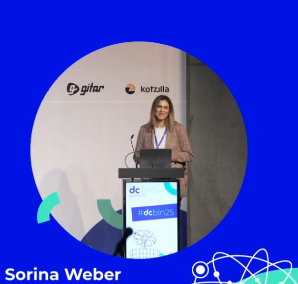 Sorina Weber speaker card at Droidcon Berlin 25